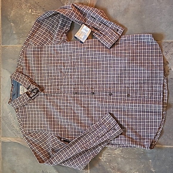 blue mountain Shirts Mens Blue Mountain Plaid Flannel Medium Nwt